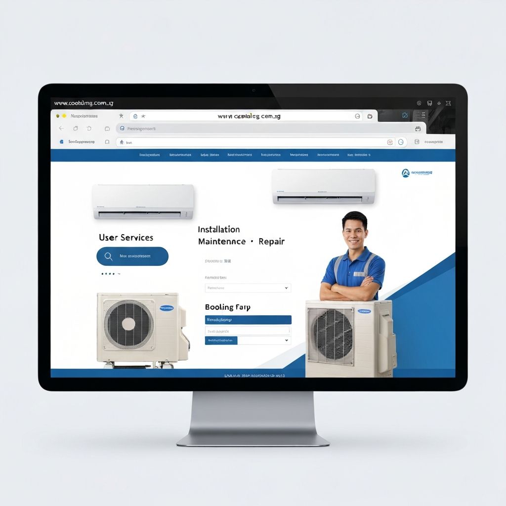 Aircon Services Website website design