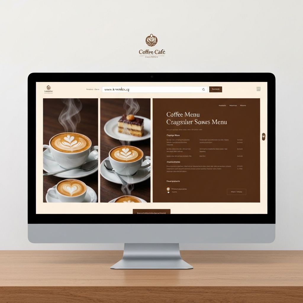 Cafe Website website design