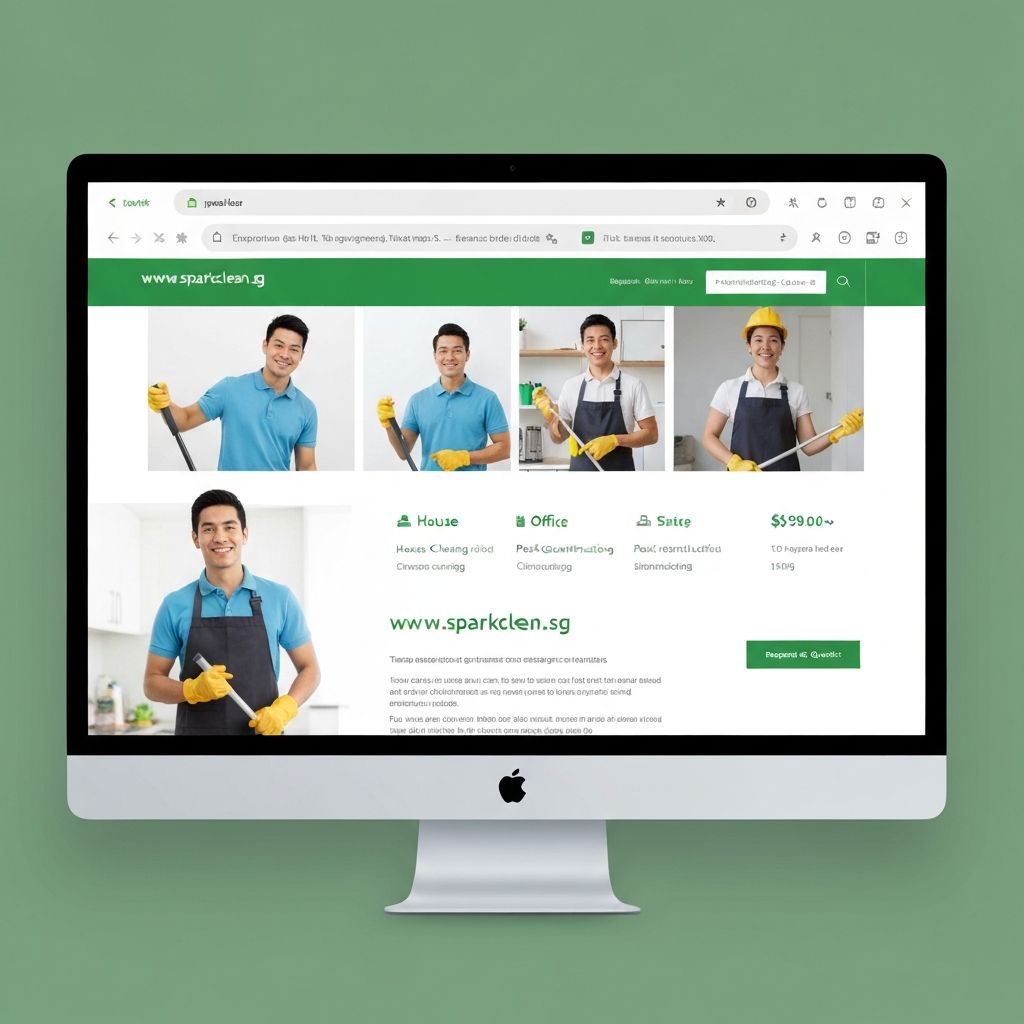 Cleaning Services Website website design