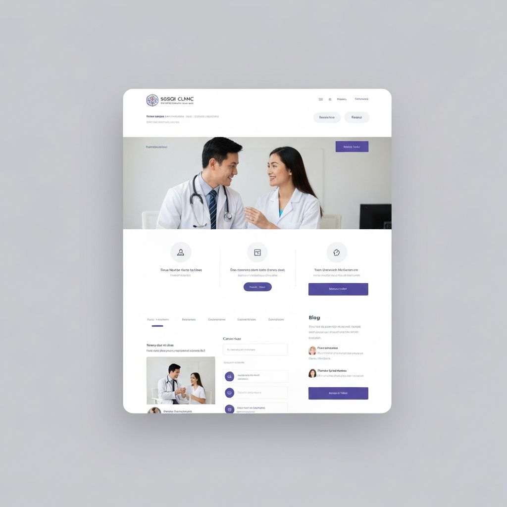 Medical Clinic Website website design