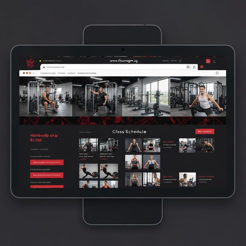 Fitness Gym Website website design