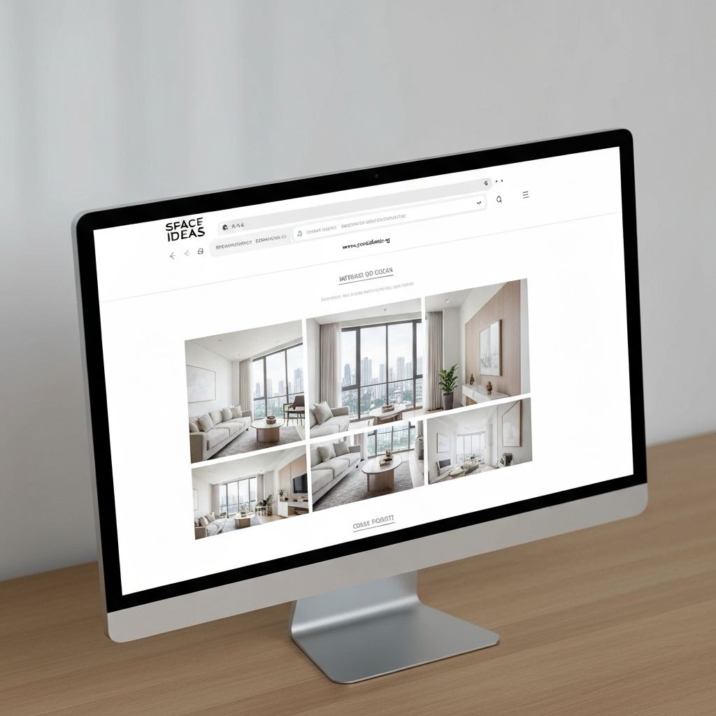 Interior Design Portfolio website design