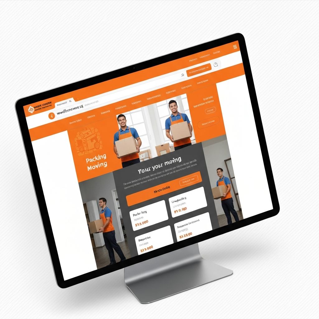 Moving Company Website website design