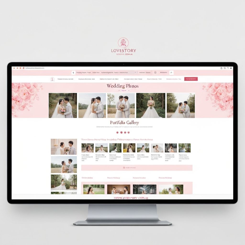 Wedding Photography Portfolio website design